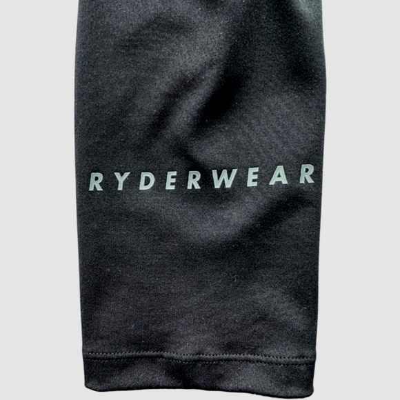 Ryderwear Black Crop Leggings Wide Crossover Waistband Size Large - Picture 6 of 10